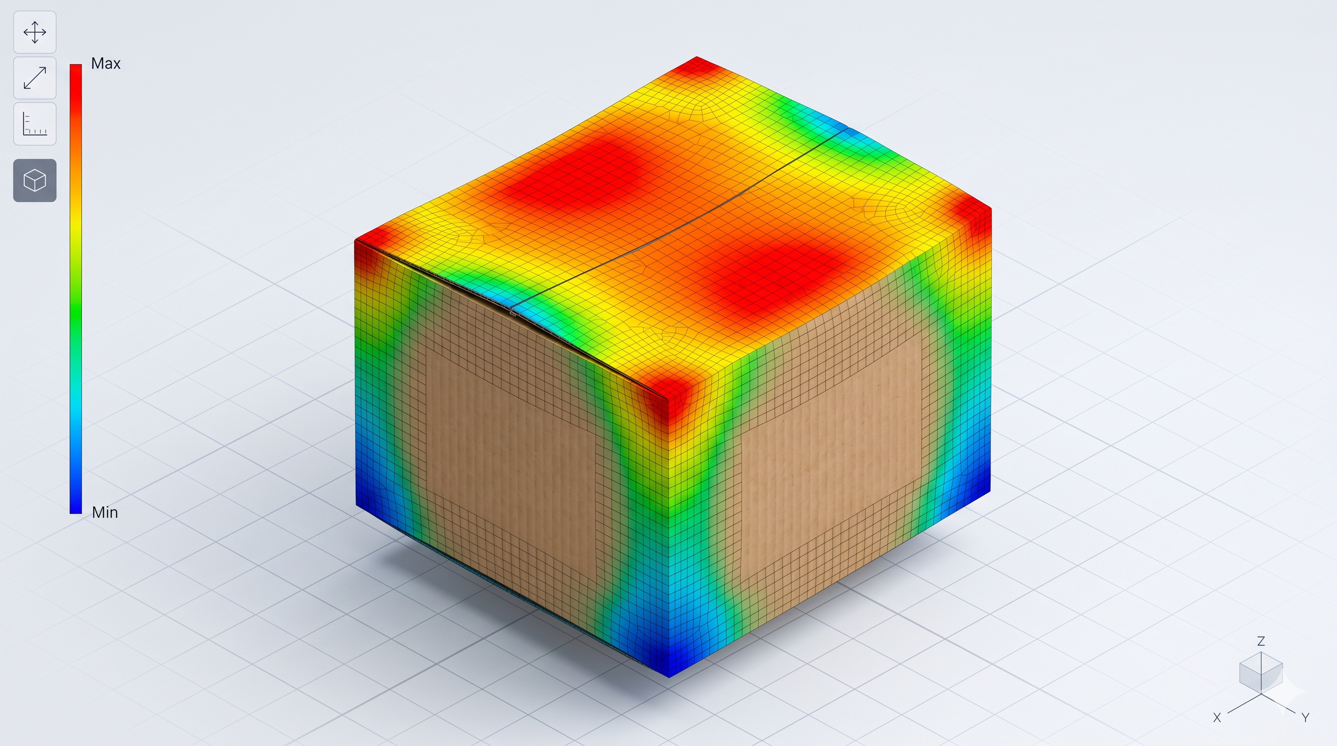 Carton top-load stress zone